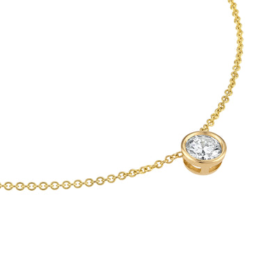 Circle Bezel Pendant Necklace