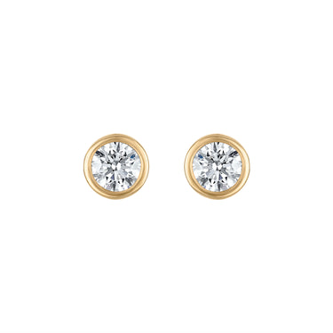 Circle Bezel Studs