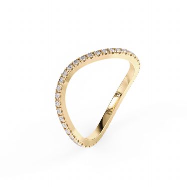Diamond Wave Ring