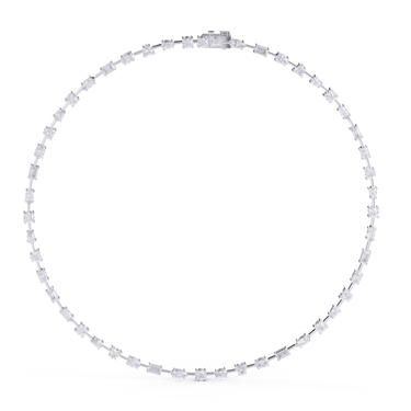Multi Shape Tennis Necklace